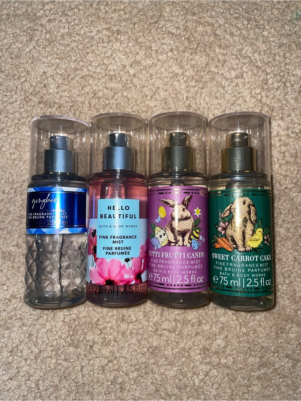 4 Bath & Body Works Full Mini Sprays